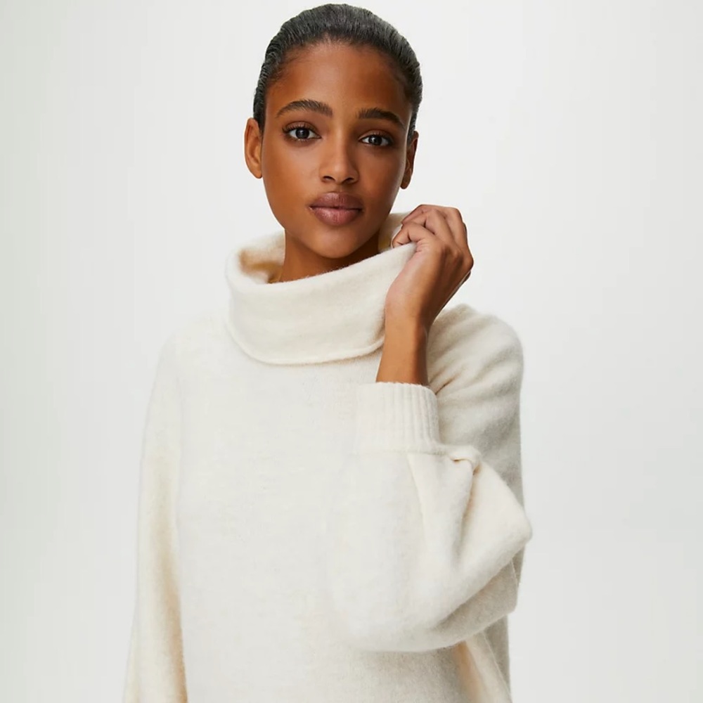 New Aritzia The Group Adichie Wool Sweater in Black